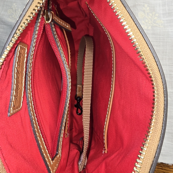 Dooney & Bourke Leather Crossbody In Plum - Picture 5 of 7